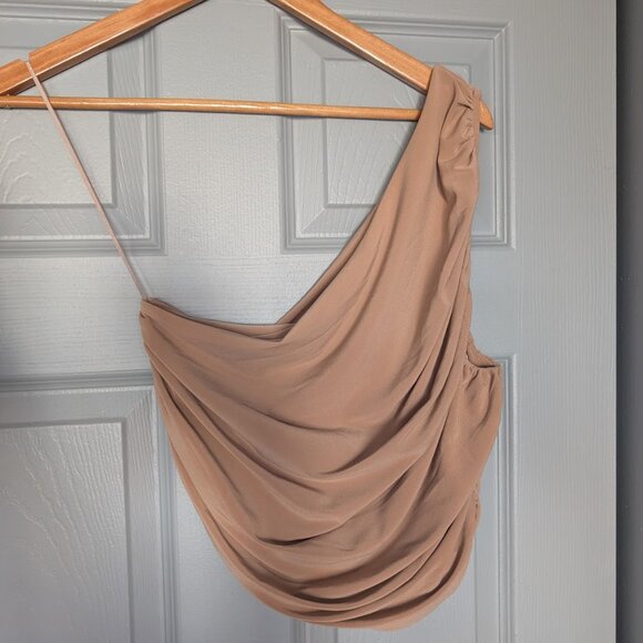 Express Tops - Express one-shoulder top nude